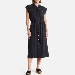 NWOT rag & bone Roxanne Cap Sleeve Utility Shirtdress